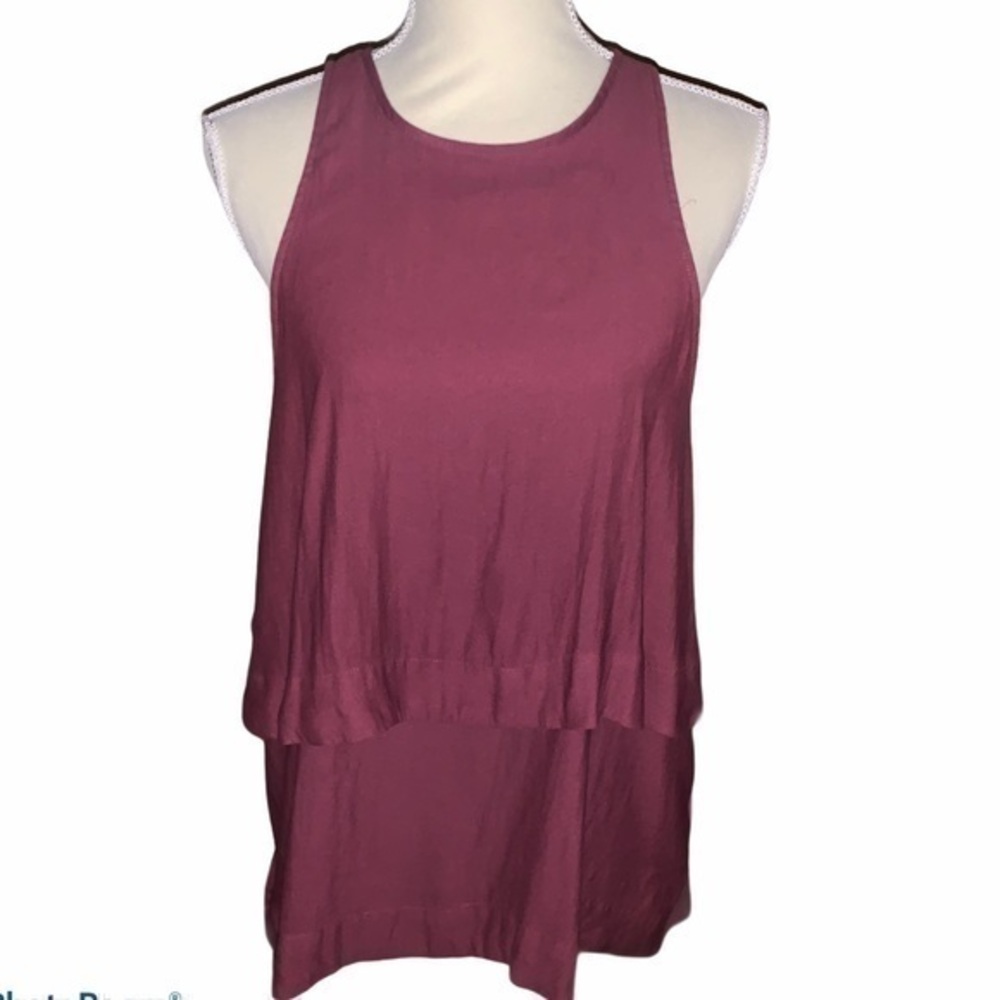 S Free People tiered sleeveless top